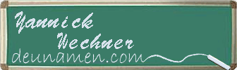 Yannick Wechner Visitenkarte